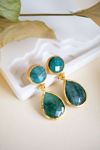 Verve Zümrüt Kadın Küpe