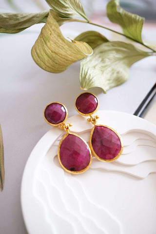 Verve Yakut Kadın Küpe