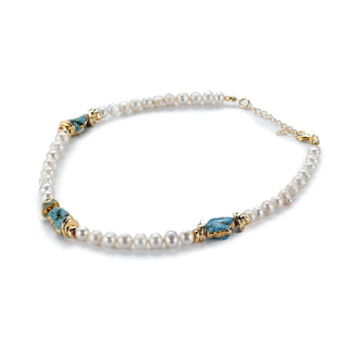 Idıllyc İnci Turkuaz Kadın Kolye