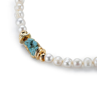 Idıllyc İnci Turkuaz Kadın Kolye