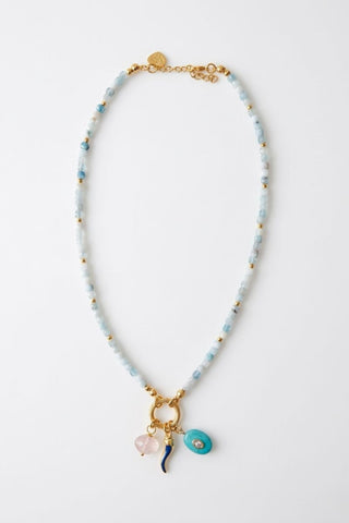 Marelle Aquamarin Kolye