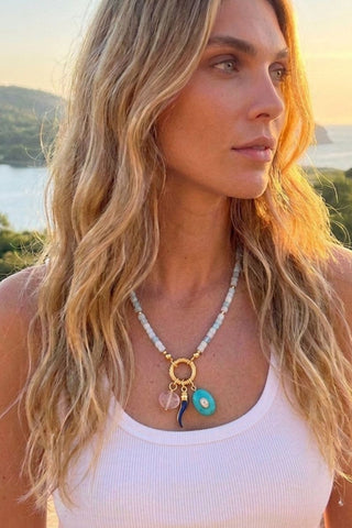 Marelle Aquamarin Kolye