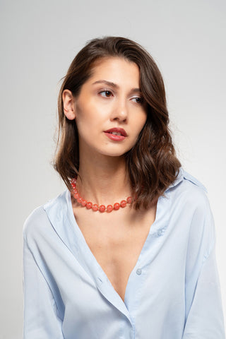 Melora Gül Kuvars Kolye