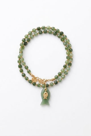 Pelagia Cubo Jade Kolye