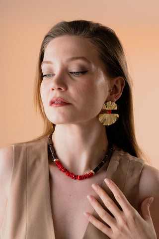 Corallia Kadın Ahşap Mercan Kolye