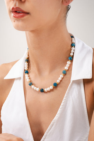 Aqualis İnci & Apatit Kolye