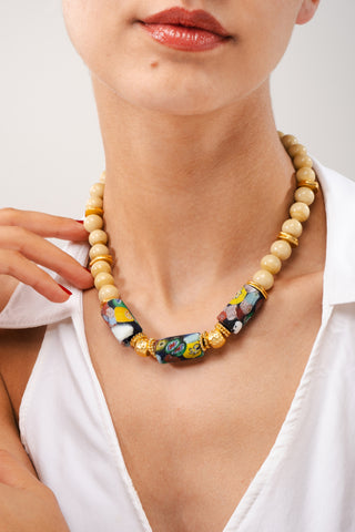 Zenzi Gana Boncuk Kadın Kolye